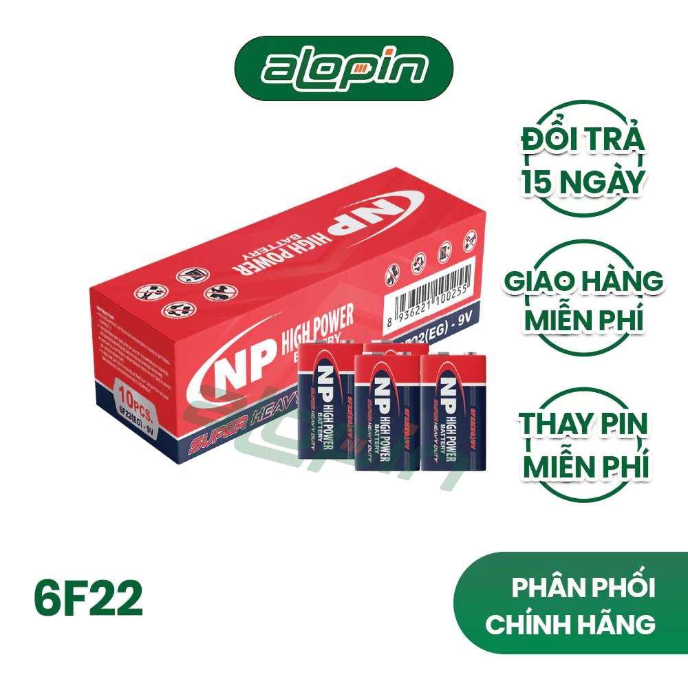 Pin National Power 9V / 6F22 - Chính Hãng