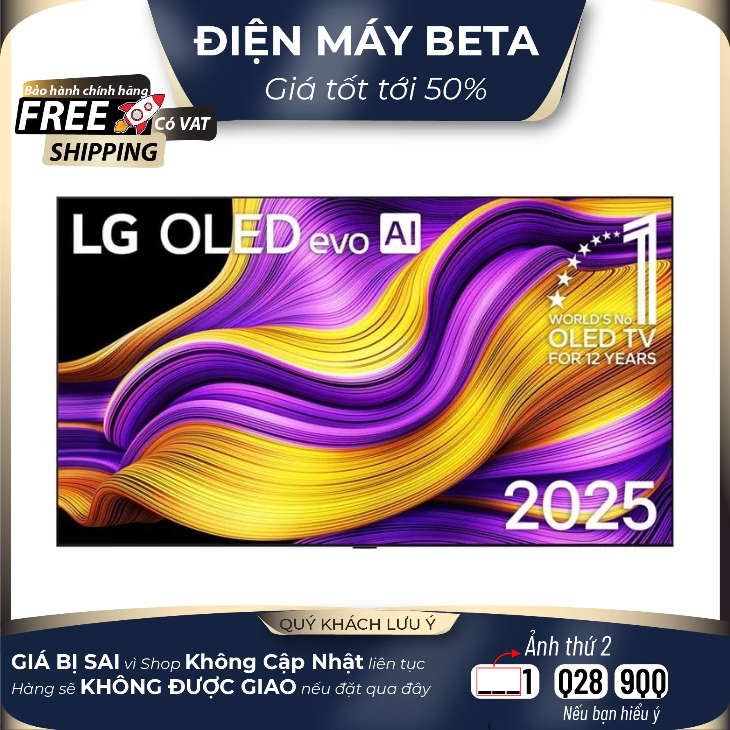 77G5PSA Smart Tivi OLED LG Evo AI 4K 77 Inch OLED77G5PSA [Freeship HCM]