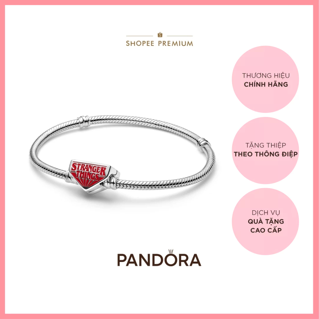 [CHÍNH HÃNG]Vòng Tay Stranger Things x Pandora Biểu Tượng Tình Bạn