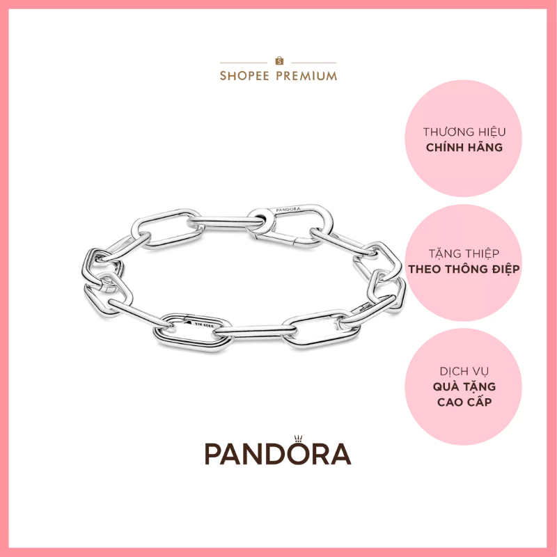 [CHÍNH HÃNG]Vòng Tay Pandora ME Dạng Mắc Xích Cỡ Trung