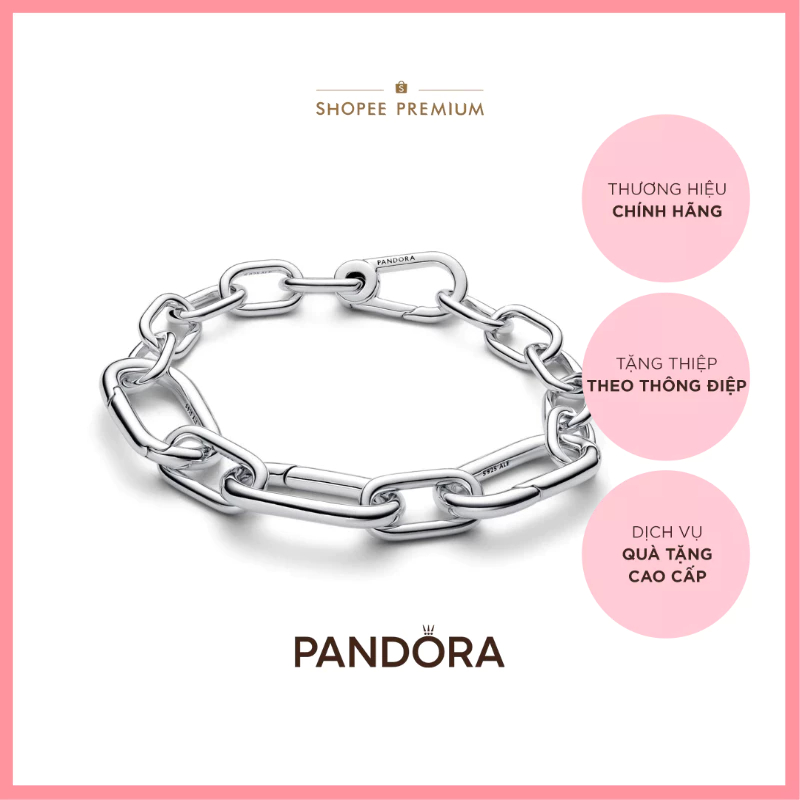 [CHÍNH HÃNG]Vòng Tay Bạc Pandora Mắt Xích Bản Lớn Phong Cách