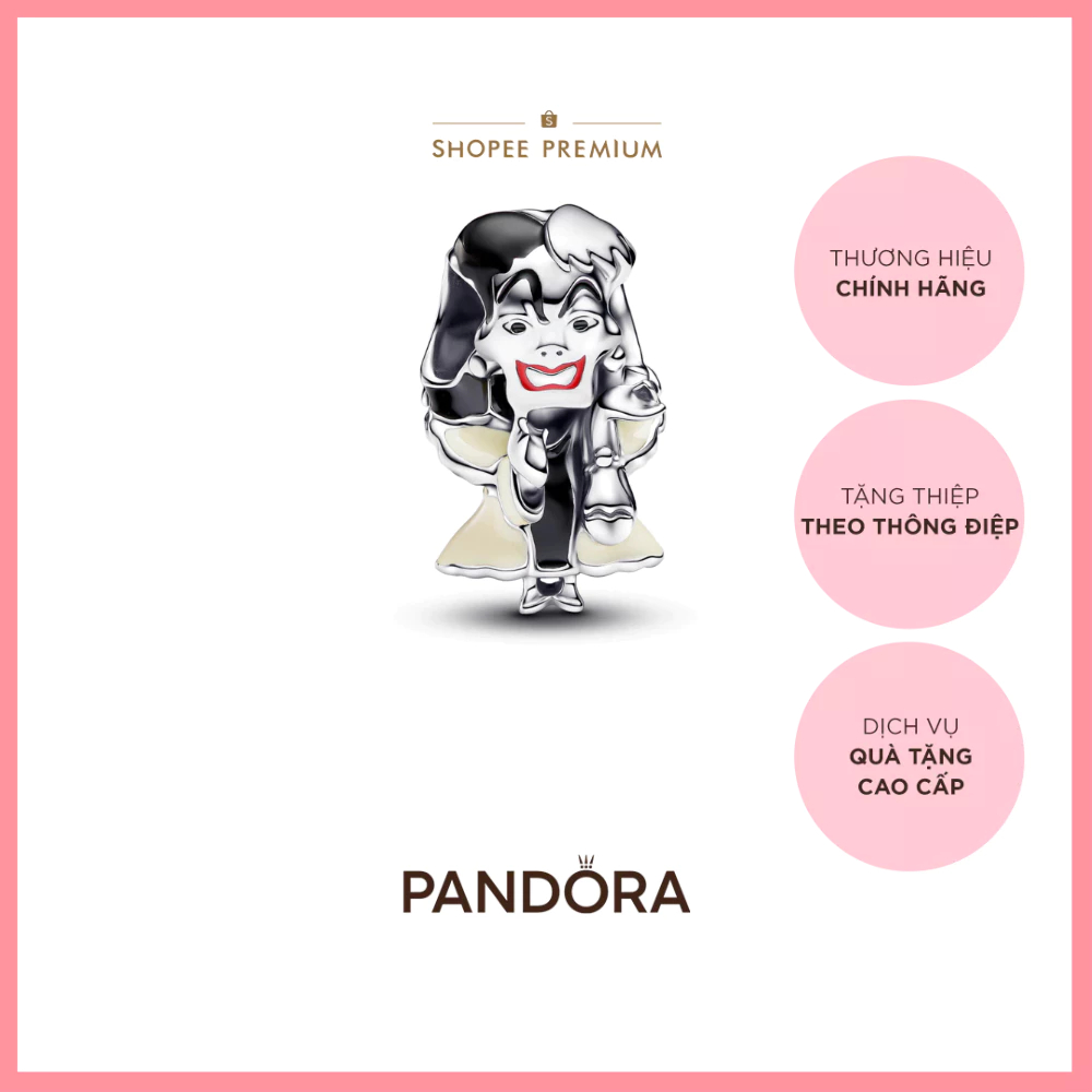 [CHÍNH HÃNG]Charm Pandora x Disney Nhân Vật Cruella De Vil