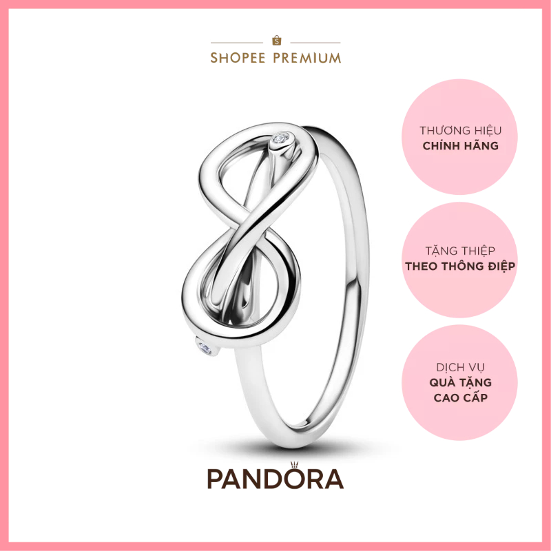 [CHÍNH HÃNG]Nhẫn Bạc Pandora Nút Thắt Vô Cực