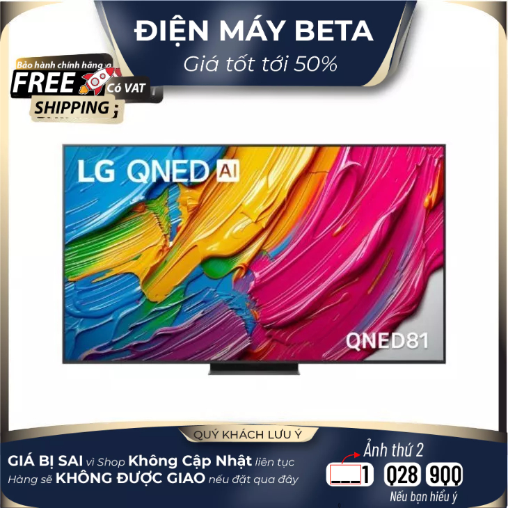 65QNED81ASA Smart Tivi LG QNED AI 4K 65 Inch 65QNED81ASA