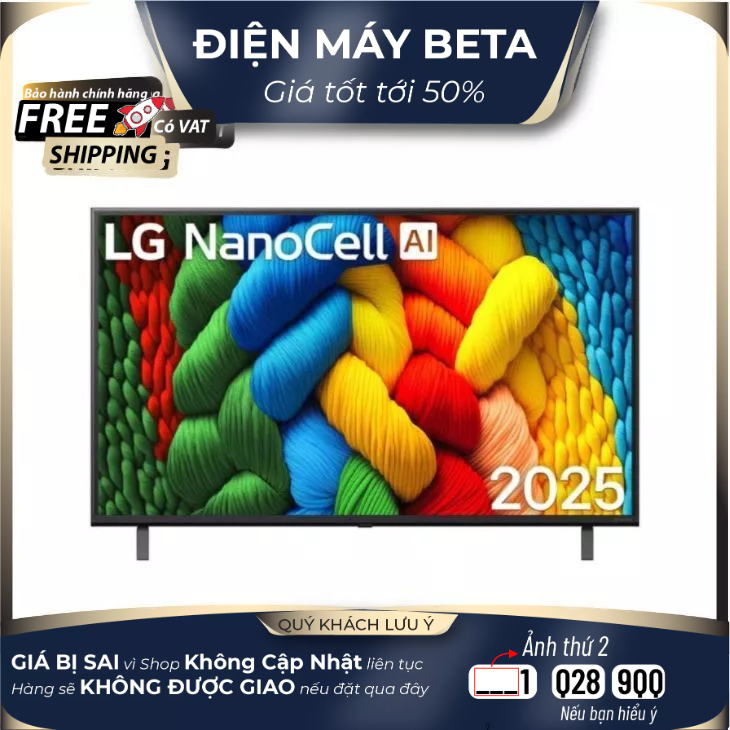 55NANO80ASA - Smart Tivi NanoCell LG AI 4K 55 inch 55NANO80ASA