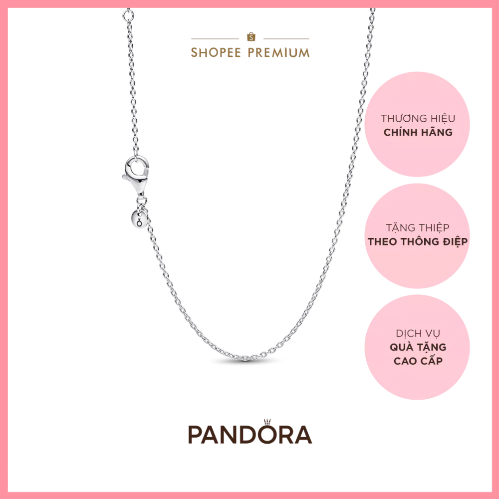 [CHÍNH HÃNG]Dây Chuyền Bạc Pandora Dạng Dây Xích Dạng Mỏng