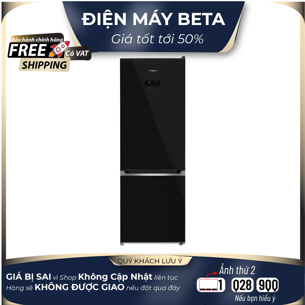 HRBN6340DUVN Tủ lạnh Hitachi 323 lít HRBN6340DUVN