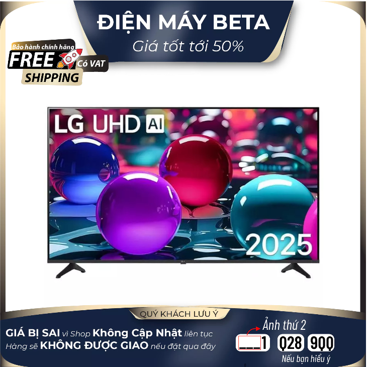 50UA7350PSB - Smart Tivi LG AI 4K 50 Inch 50UA7350PSB - Hàng chính hãng