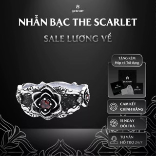 Nhẫn Bạc nam,nữ 925 Mercury The Scarlet - Trang sức Bạc 925 cao cấp - Thiết kế độc quyền bởi Mercury