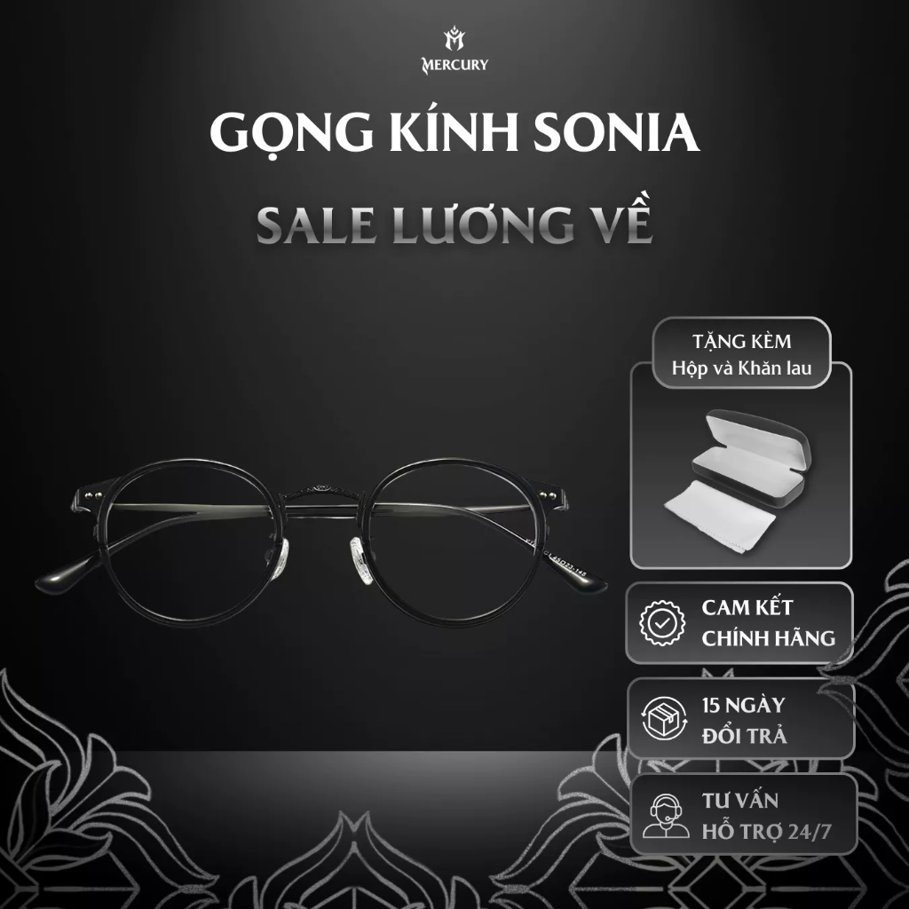 Kính nam/nữ Mercury Accessories Sonia - Phụ kiện thời trang kính mắt - Thiết kế trẻ trung, năng động