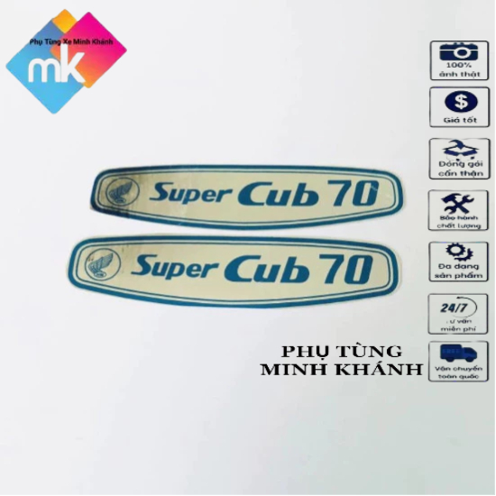 MK | Tem xe cup 78-79 70 2 mảnh màu xanh 035