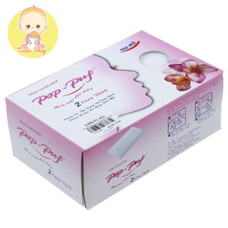 Hộp 100 miếng Bông trang điểm pop puf