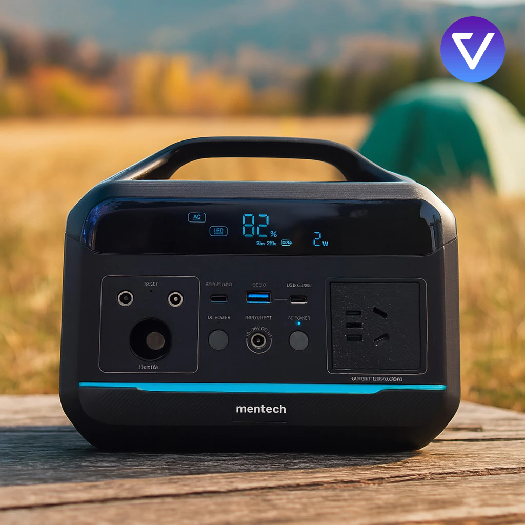Trạm sạc 300W [SALE riêng vùng lũ] MT300 MENTECH dung lượng 204.8Wh, 2 cổng C 100W & 30W, sạc 220v