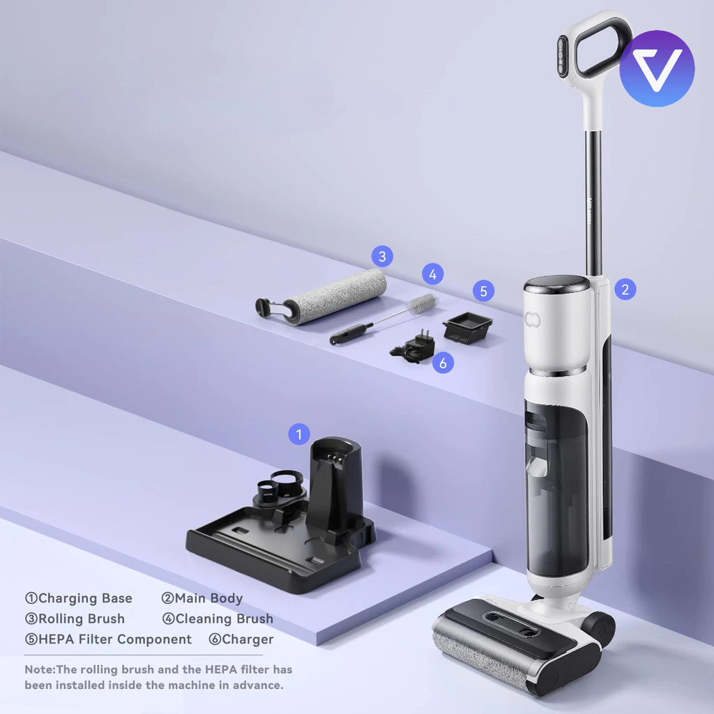 (3 in 1) Máy hút bụi, lau nhà, giặt giẻ INXNI Z3 Pro (3 trong 1), tự sấy giẻ, diệt khuẩn