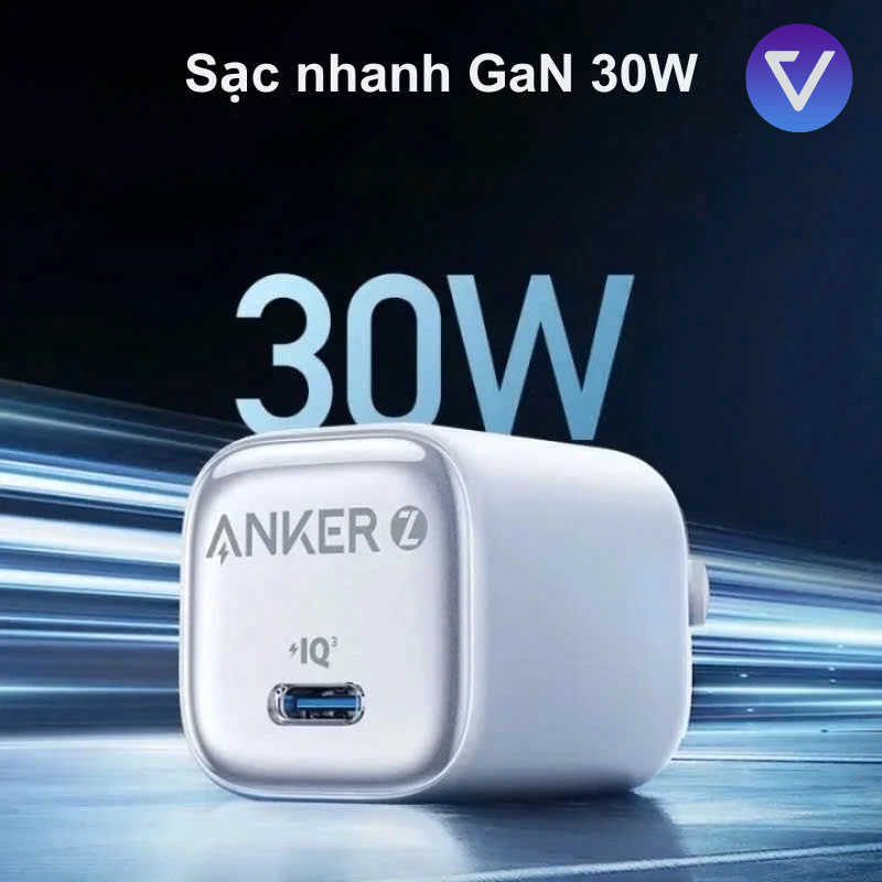 Củ sạc nhanh 30W Anker Zolo, fullbox, màu ngẫu nhiên