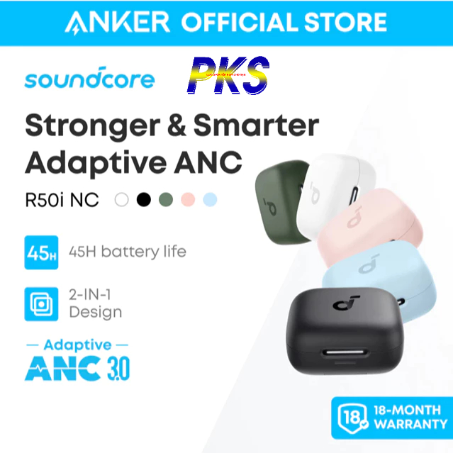 Tai nghe Bluetooth True Wireless Anker Soundcore R50i NC A3959 chống ồn tự động Anker ANC