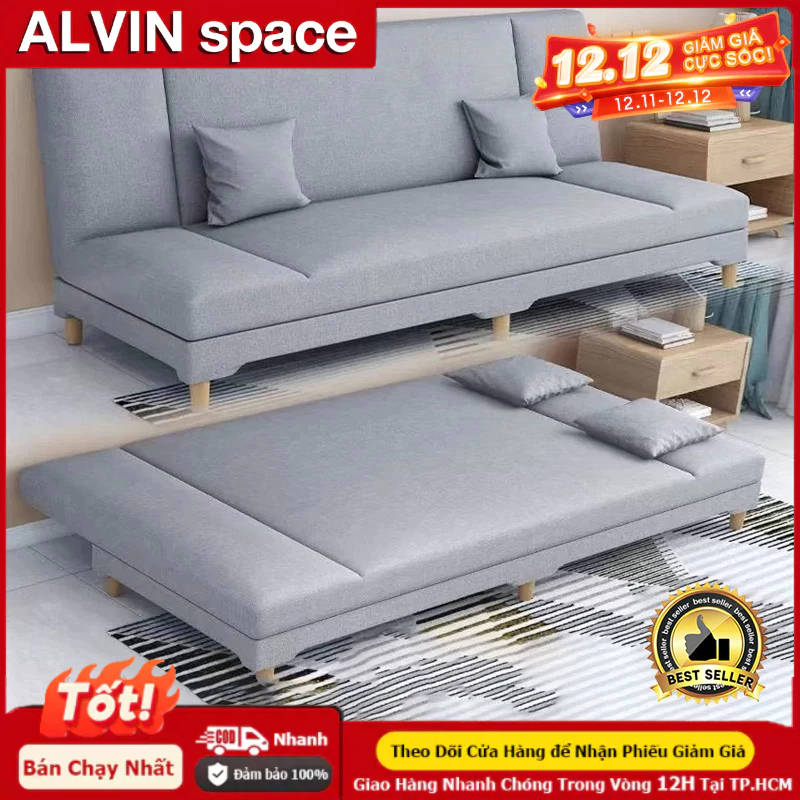 Sofa giường gấp giường gấp gọn hàng nhập khẩu Thoải Mái Êm Ái Tháo Lắp Tiện Lợi Khổ Lớn1m9