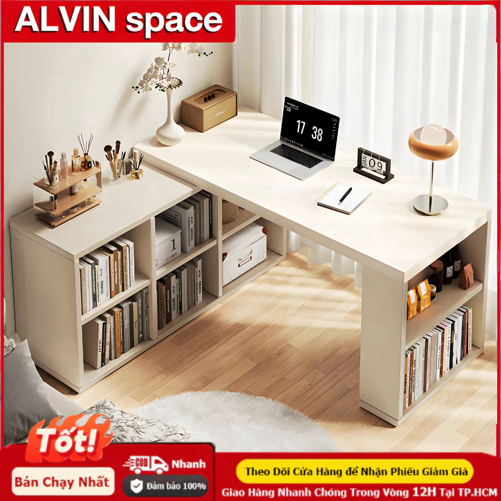 ALVIN Bàn làm việc Có tủ thích hợp cho căn hộ nhỏ Có thể kết hợp tự do