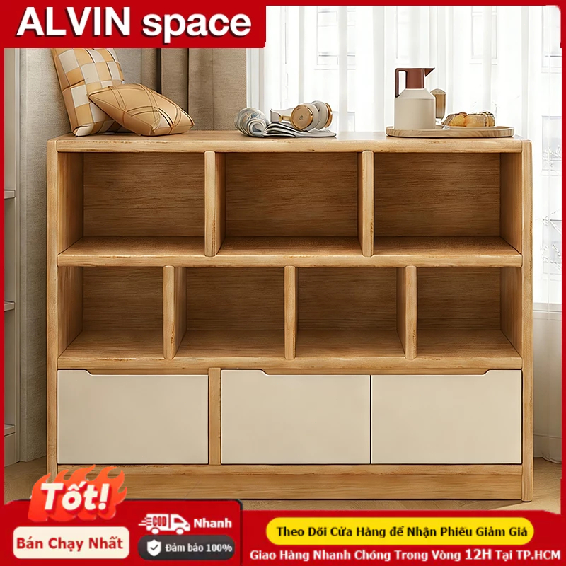 ALVIN Kệ để sách Kệ sách đặt sàn chắc chắn và ổn định bảo hành không hư hỏng