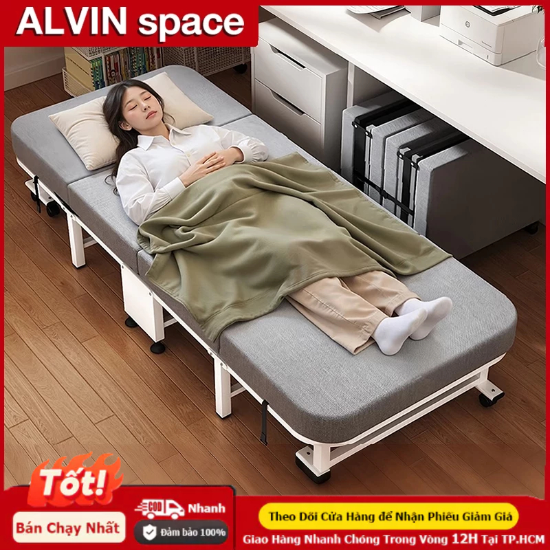 ALVIN Giường gấp gọn Có thể gập lại và tiết kiệm không gian rất lý tưởng cho giờ nghỉ trưa tại văn phòng | BigBuy360 - bigbuy360.vn