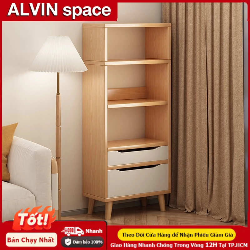 ALVIN Tủ đựng đồ đa năng tủ gỗ Chống ẩm và chống nấm mốc đóng mở êm ái