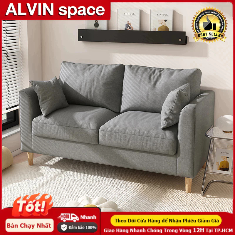 ALVIN sofa bed 1m7 Ghế sofa gỗ- sofa đơn sofa đậu hũ ghế sopha phòng khách,bộ sofa mini Thiết kế đẹp | BigBuy360 - bigbuy360.vn
