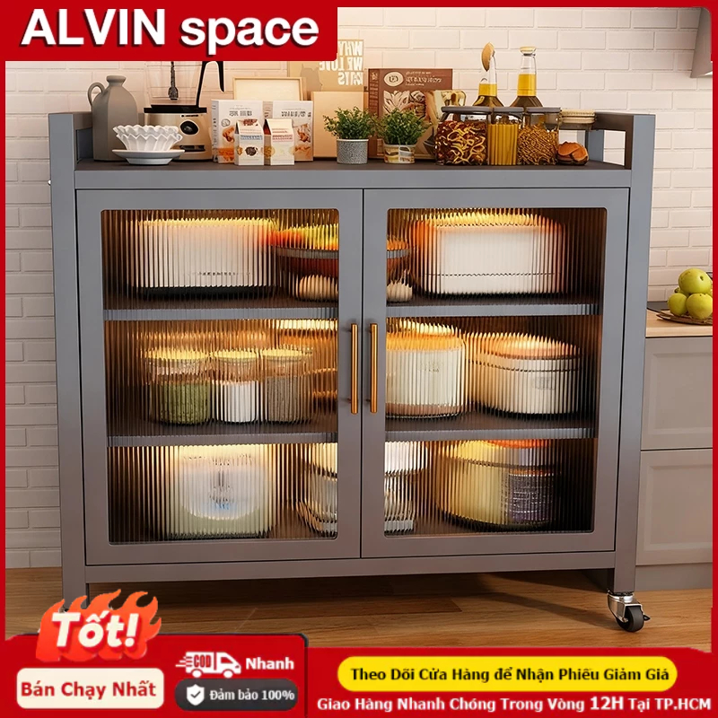 ALVIN Tủ bếp đa năng làm bằng thép cacbon có khả năng chịu tải 200KG