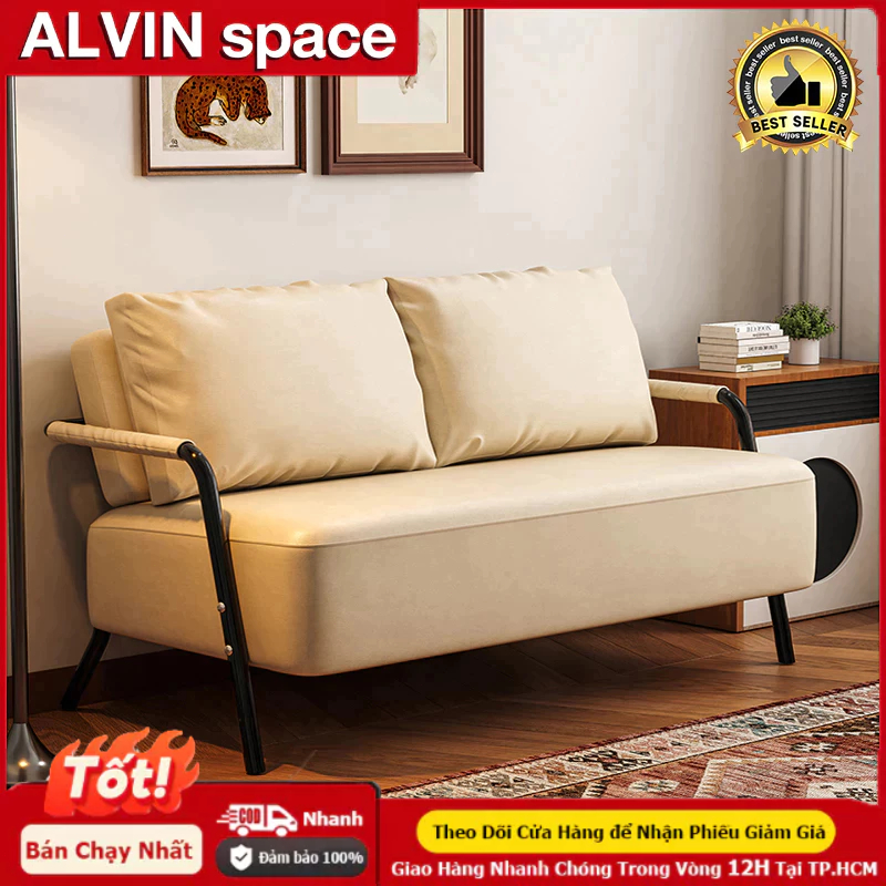 ALVIN Ghế Sofa Bed Giường Cao Cấp New 2025 Chống Xẹp Lún Nệm Bộ Đôi/Đơn Nhỏ Gọn Căn Hộ Thuê