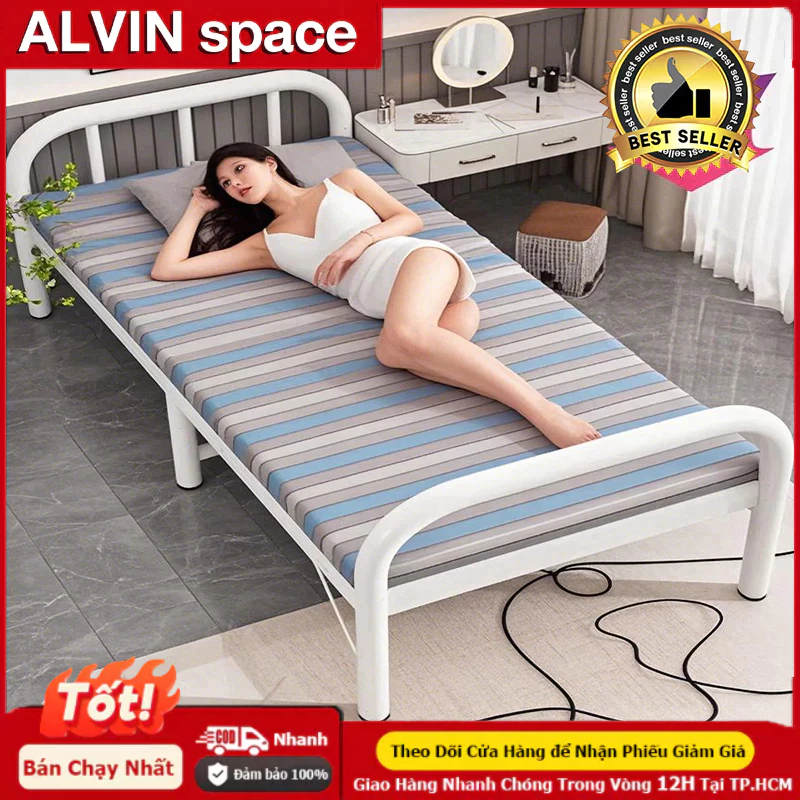 ALVIN Giường gấp gọn người nằm giường gấp gọn thông minh giường xếp Văn phòngTải trọng 300kg