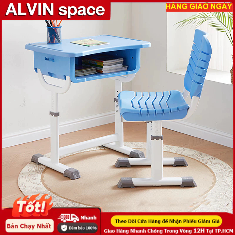 ALVIN Bàn Học Sinh Thông Minh，bộ bàn ghế Có Ngăn Kéo Bàn Viết bàn học chống gù điều chỉnh chiều cao