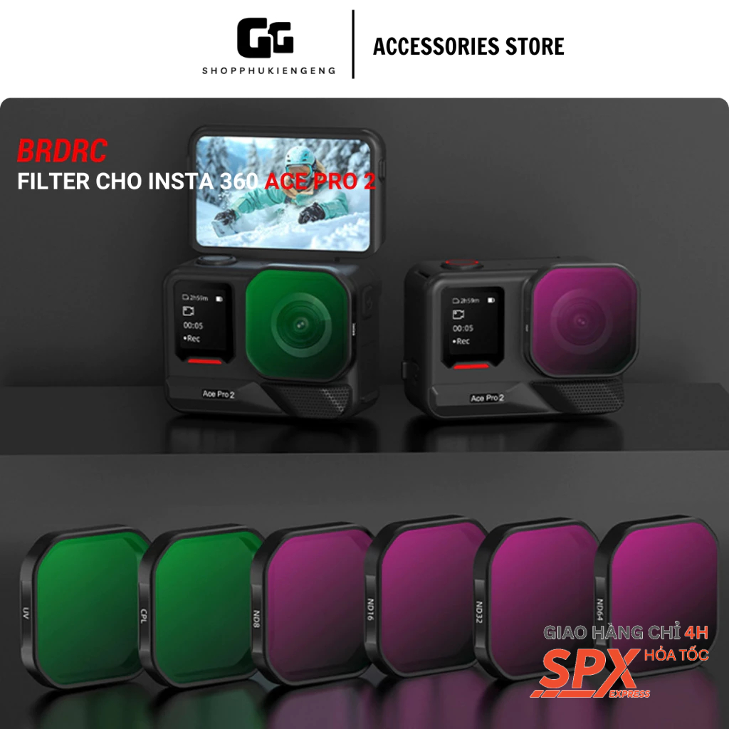 BRDRC Filter for Insta 360 Ace Pro 2 - Bộ lọc phân cực UV/ CPL/ ND