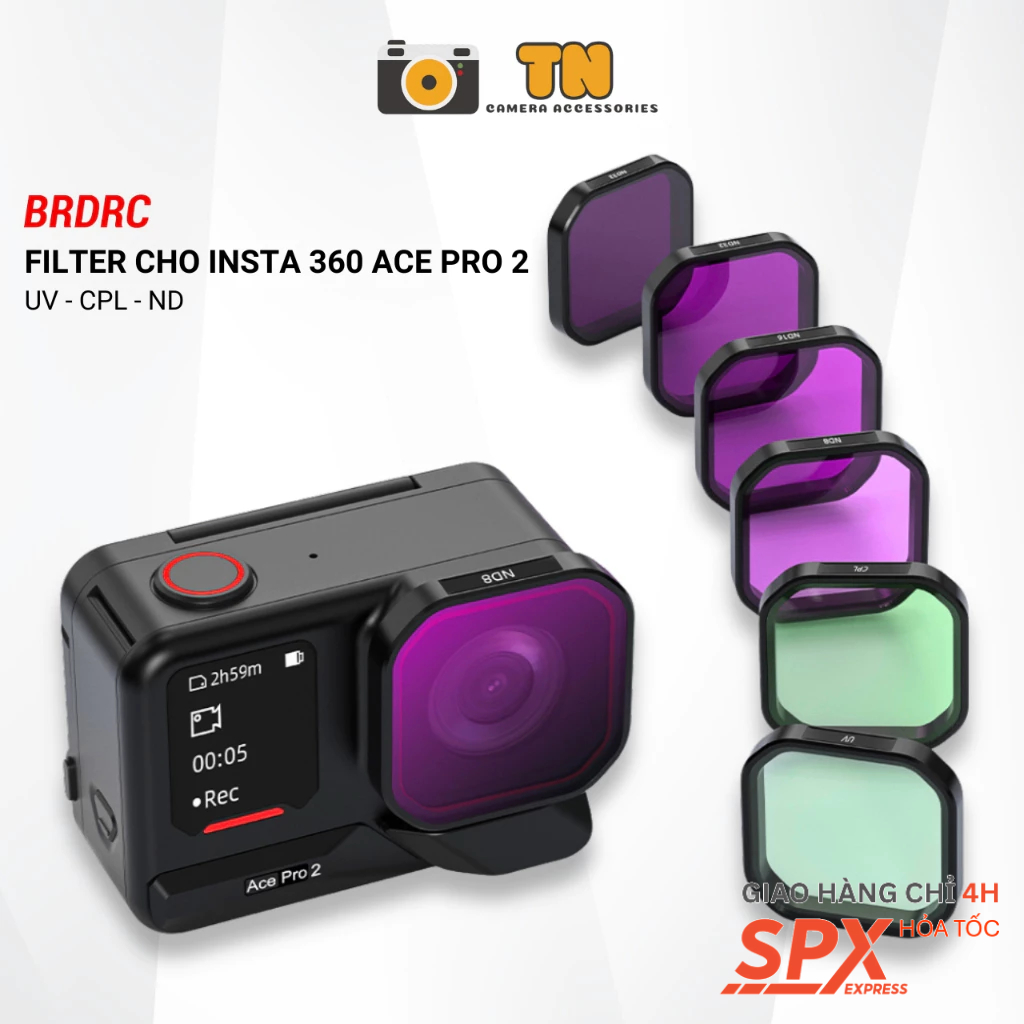 BRDRC Filter for Insta 360 Ace Pro 2 - Bộ lọc phân cực UV/ CPL/ ND