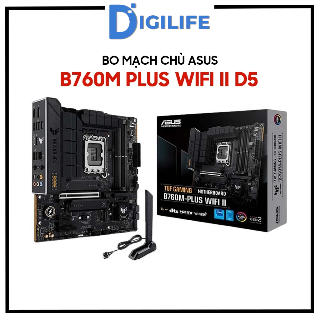 Mainboard - Bo mạch chủ Asus TUF GAMING B760M-PLUS WIFI D4/D5 B760m-F B760M-E