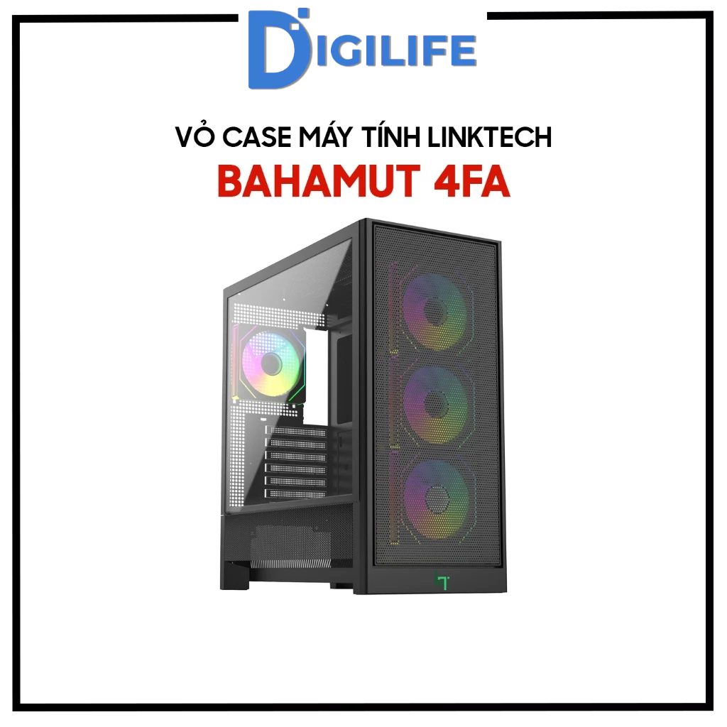 Vỏ Case Máy Tính LINKTECH BAHAMUT 4FA ATX
