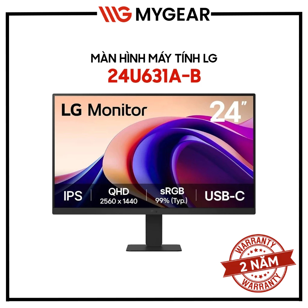 Màn Hình LG 24U631A-B.ATVQ 24 inch QHD IPS 100Hz USB-C FreeSync HDR10