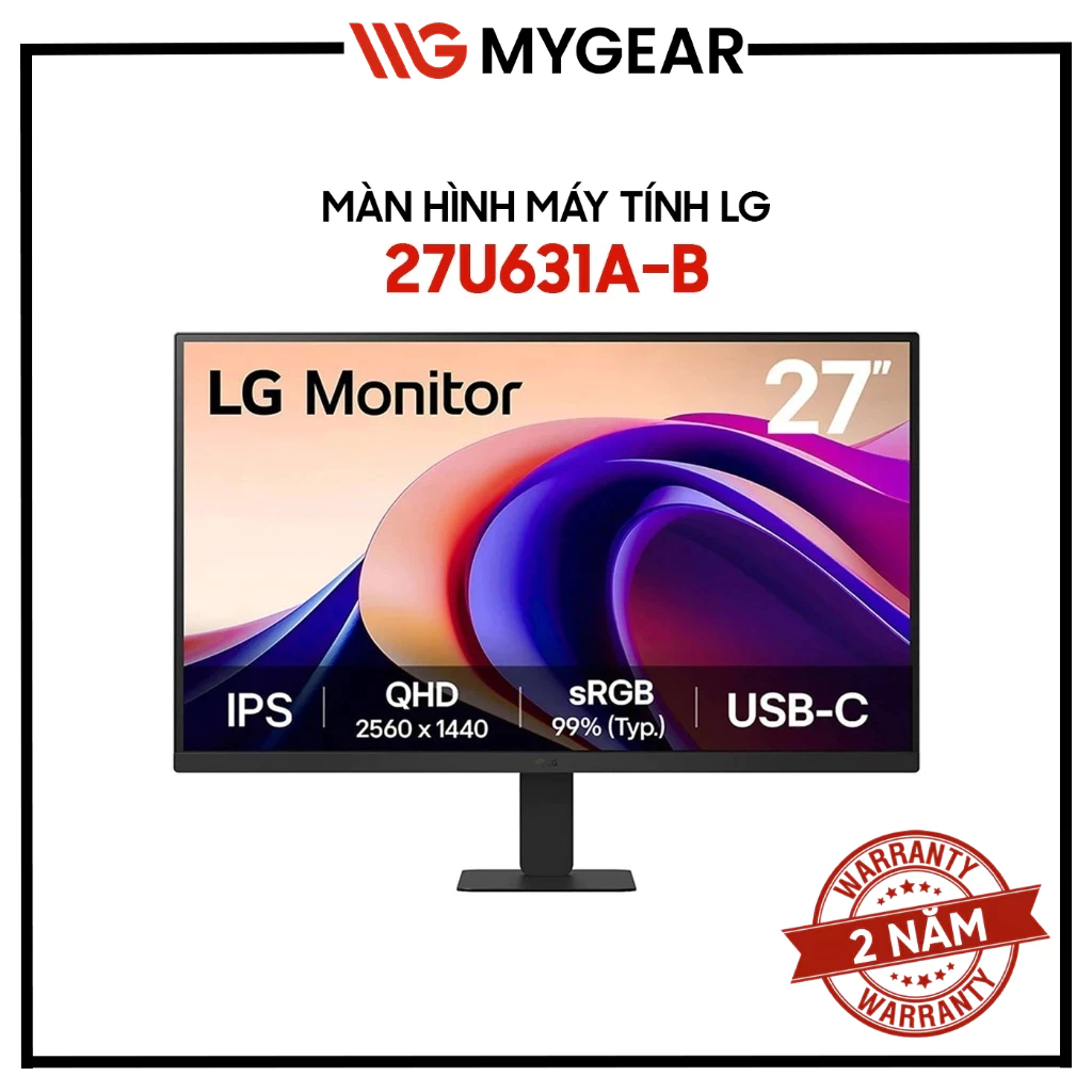 Màn hình Đồ họa LG 27U631A-B 27 inch 2K QHD IPS 100Hz 5ms USB-C - Bảo hành chính hãng 36 tháng