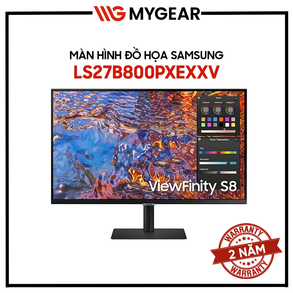 Màn hình đồ hoạ Samsung ViewFinity S8 LS27B800PXEXXV 27-32 inch 4K IPS 60Hz 5ms - Chính Hãng