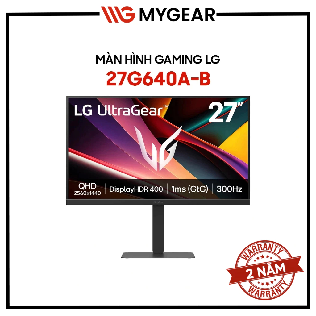 Màn hình Gaming LG UltraGear 27G640A-B 27 inch 2K QHD 300Hz 1ms IPS - Bảo hành 24 tháng