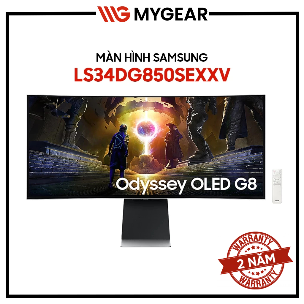 Màn Hình Samsung Odyssey OLED G8 G85SD LS34DG850SEXXV – 34″ UWQHD OLED – 175Hz – 0.03ms – HDR10+