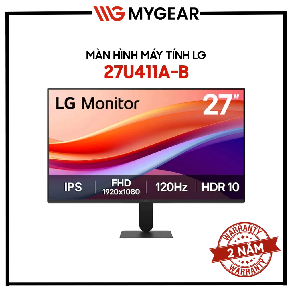 Màn hình Văn Phòng LG 27U411A-B 27 inch Full HD 120Hz 5ms IPS HDR10 - Bảo hành 24 tháng