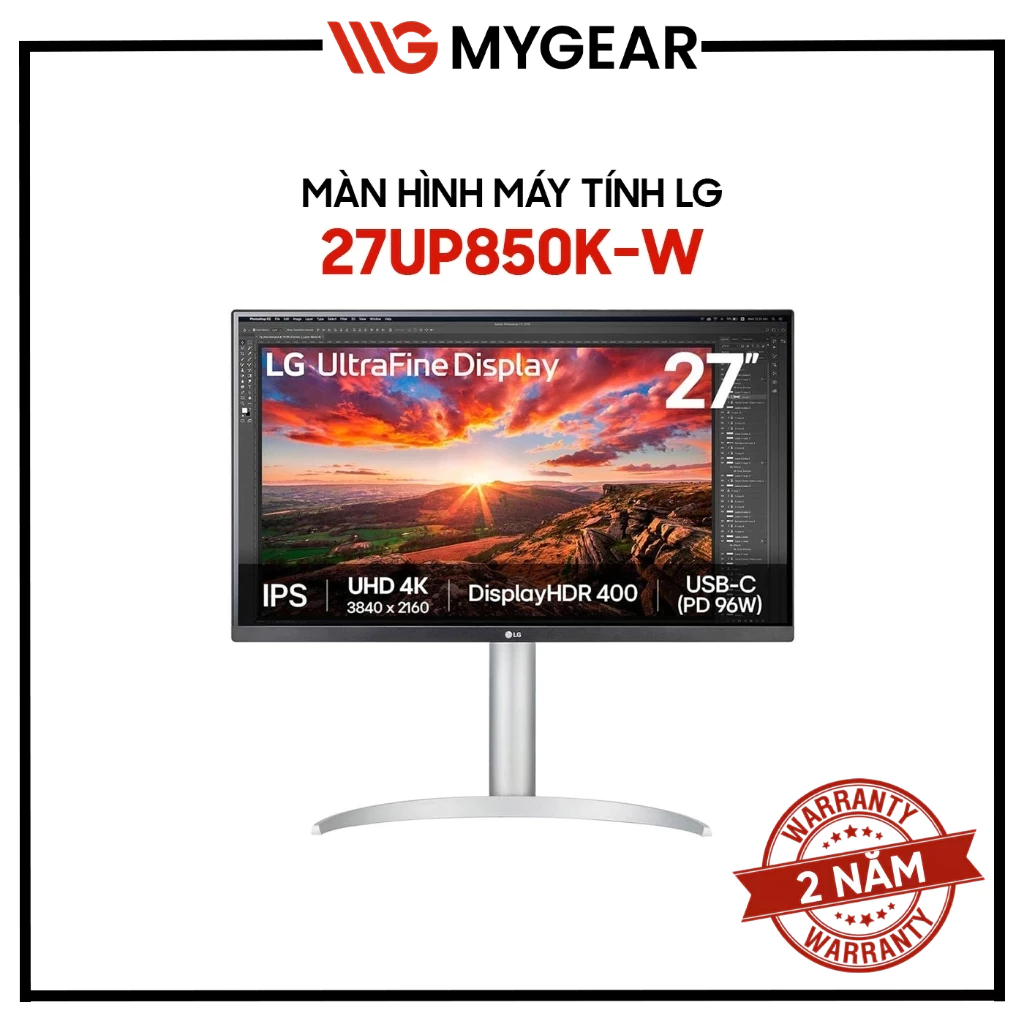 Màn hình LG 27UP850N-W 27UP850K-W 27" 4K Nano IPS 60Hz (HDMI/DP/USB-C) - Chính Hãng