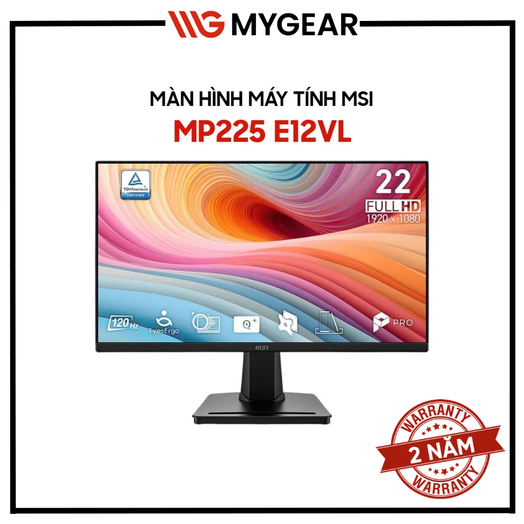 Màn hình MSI PRO MP225 E12VL 22 inch FHD 120Hz 1ms VA - Bảo hành 24 tháng