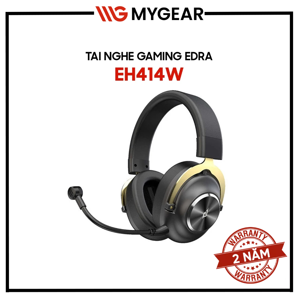 Tai Nghe Gaming Không Dây EDRA EH414W Black / White - Mới - Chính Hãng Bảo Hành 24 Tháng