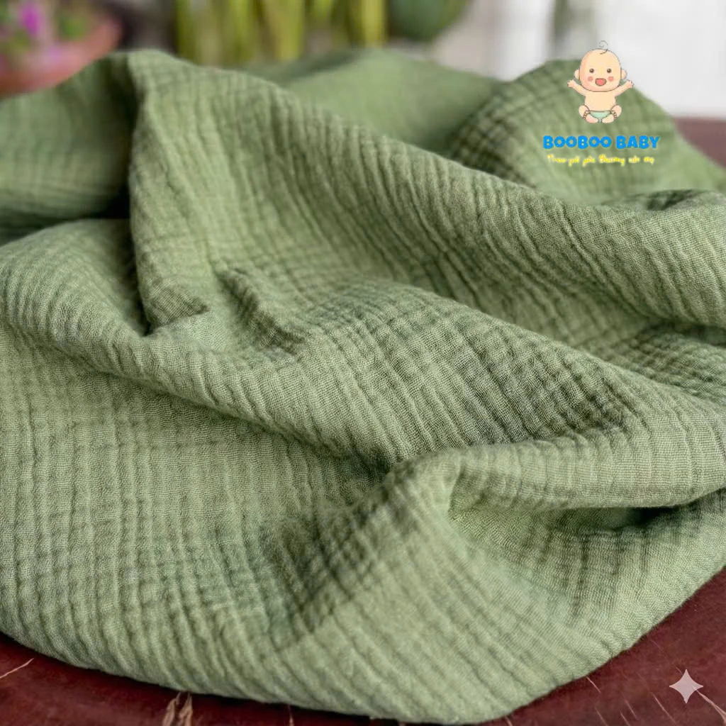 [MUSLIN TRƠN SIÊU MỀM] Khăn Tắm Xô Muslin 4 Lớp, mềm mại thấm hút tốt cho bé KT 70.70cm - BB250
