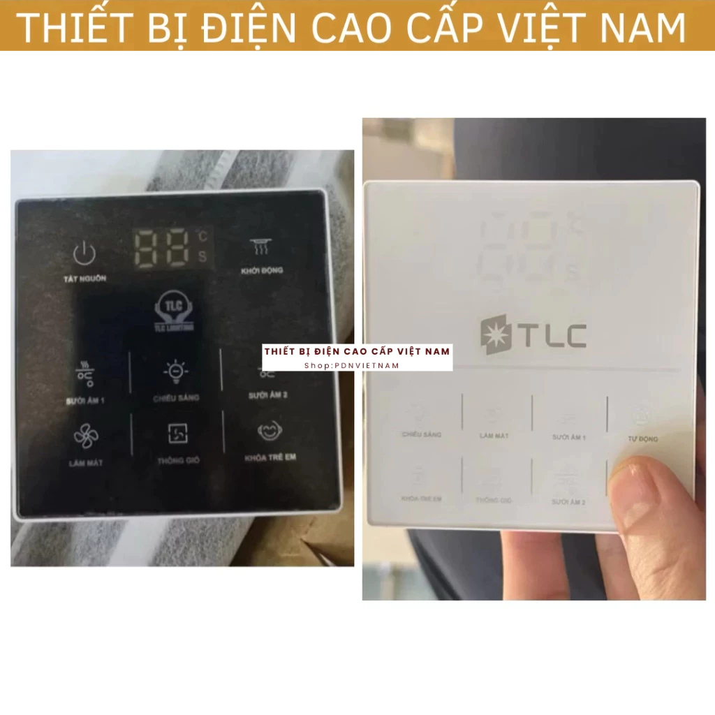 [Chính Hãng] Điều khiển từ xa cho Quạt Sưởi Âm Trần TLC Lighting, phụ kiện quạt sưởi TLC Lighting