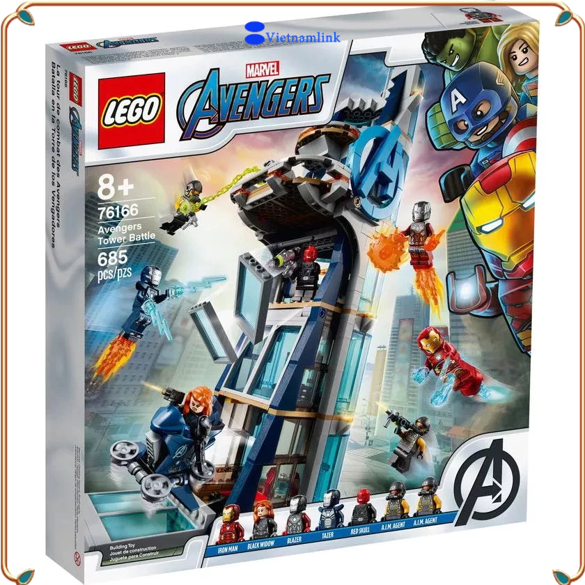 LE GO 76166 Marvel Avengers Tower Giao chiến Battle Hàng mới, chính hãng 100%