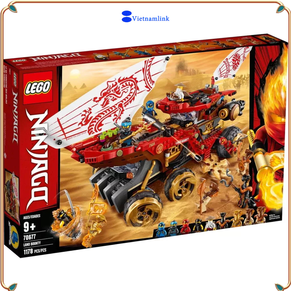 LE GO 70677 Ninjago Tiền thưởng đất đai  Land Bounty Hàng mới, chính hãng 100%