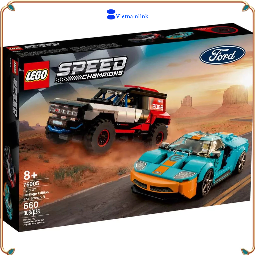 LE GO 76905 Speed Ford GT Heritage Edition và Bronco R  ford gt heritage edition and bronco r Hàng m