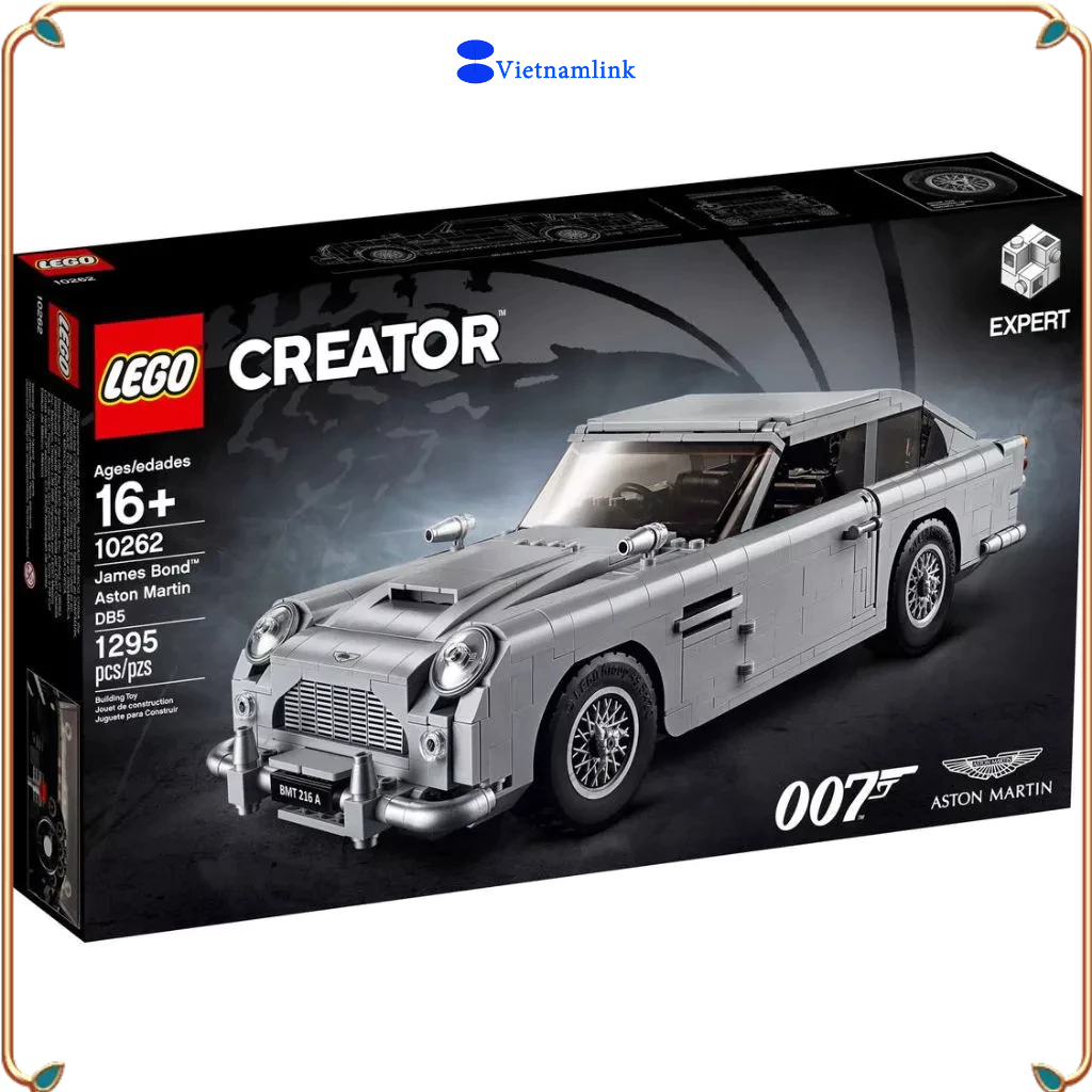 LE GO 10262 Creator James Bond Aston Martin DB5 Hàng mới, chính hãng 100%