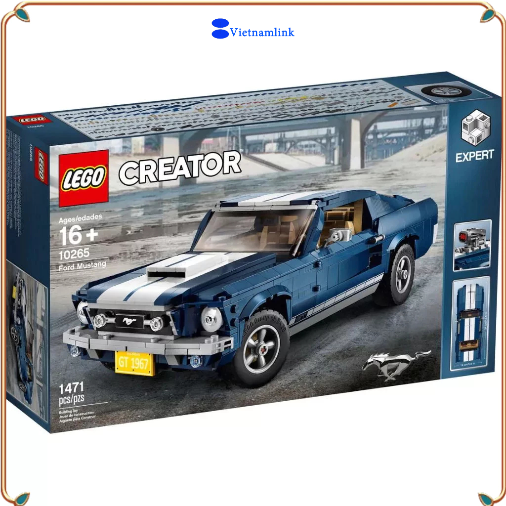 LE GO 10265 Creator Xe Ford Mustang  Ford Mustang Hàng mới, chính hãng 100%